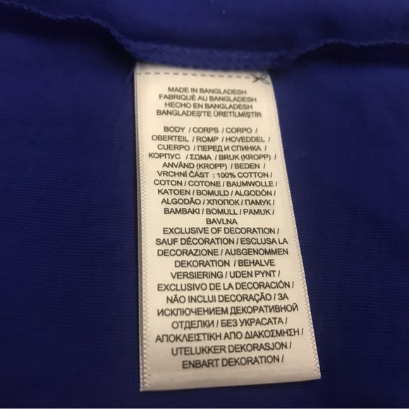 New Polo Ralph Lauren Top Sapphire Blue 100% Cotton size 4 made in Bangladesh - Picture 15 of 16
